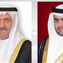 حاكم الفجيرة وولي عهده يعزيان أمير الكويت بوفاة الشيخ فهد صباح