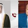 عبدالله بن زايد ووزير خارجية غانا يبحثان هاتفيا العلاقات الثنائية بين البلدين