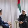 خالد بن محمد بن زايد يلتقي الرئيس التنفيذي للشركة البرازيلية لصناعة الطيران "إمبراير"