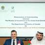 الامارات وكندا توقعان مذكرة تفاهم لتعزيز التعاون الاسثماري والتقني