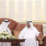حمد الشرقي يستقبل المهنئين بشهر رمضان بحضور ولي العهد