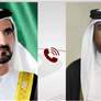 محمد بن راشد يعزي هاتفيا أمير دولة قطر بوفاة الشيخ حمد بن خليفة آل ثاني