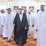 حمد الشرقي يواصل استقبال المهنئين بشهر رمضان بحضور ولي عهد الفجيرة