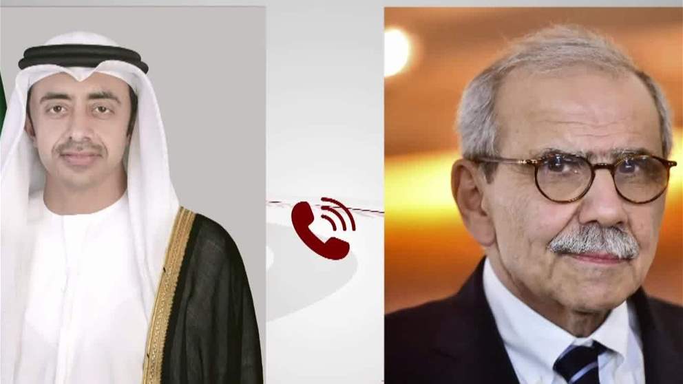 عبدالله بن زايد ورئيس الوزراء اللبناني يبحثان هاتفيا التطورات الاقليمية 