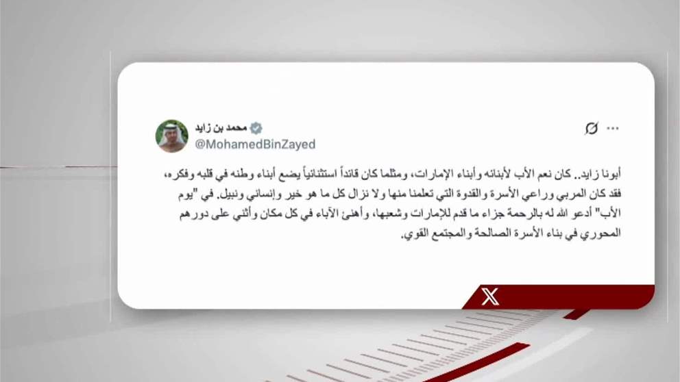 رئيس الدولة: أبونا زايد.. كان نعم الأب لأبنائه وأبناء الإمارات