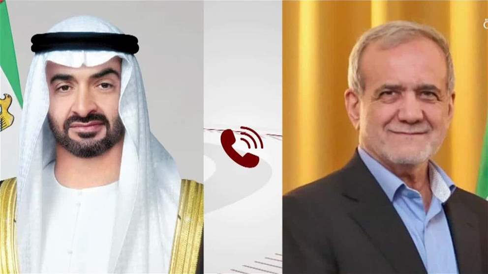 رئيس الدولة والرئيس الإيراني يبحثان هاتفياً علاقات البلدين والتطورات الإقليمية