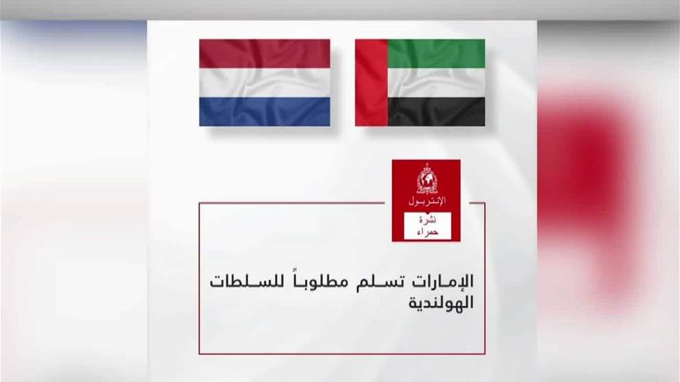 الإمارات تسلم مطلوبا للسلطات الهولندية