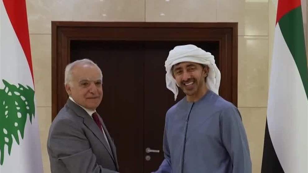 عبدالله بن زايد يستقبل وزير الثقافة اللبناني