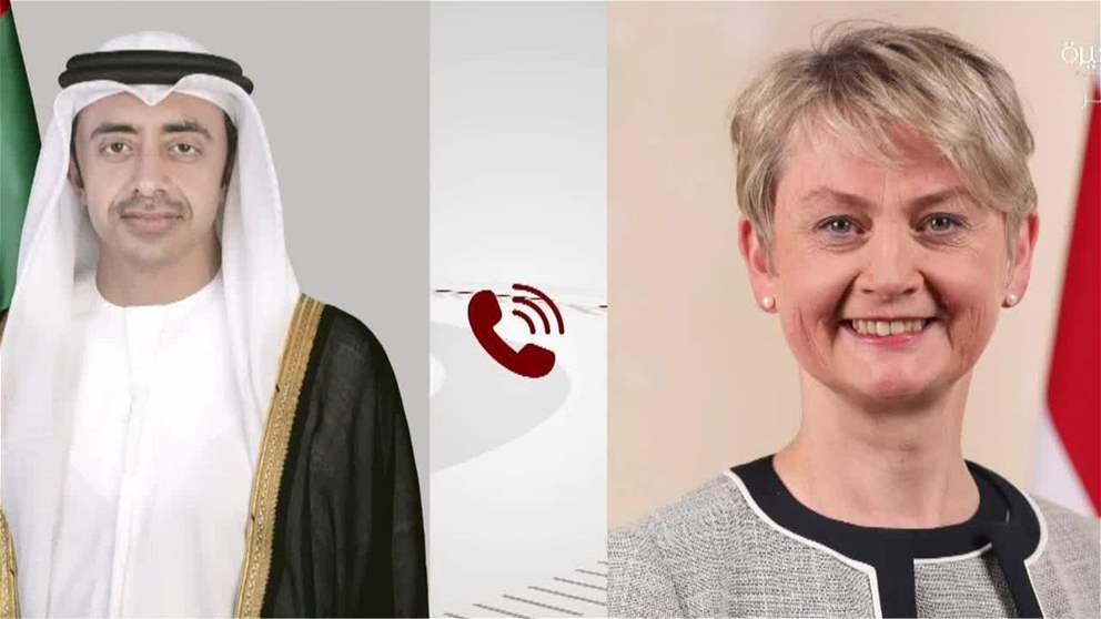 عبدالله بن زايد يهنئ هاتفيا وزيرة خارجية بريطانيا ويبحثان تعزيز العلاقات بين البلدين