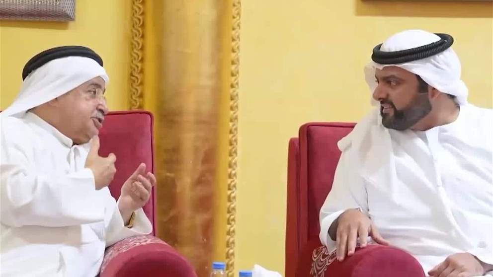 محمد الشرقي يقدم واجب العزاء في وفاة سلطان بن خالد بن محمد القاسمي
