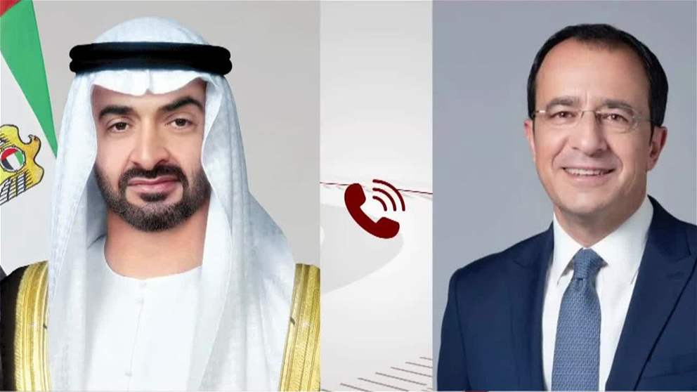رئيس الدولة والرئيس القبرصي يبحثان هاتفياً علاقات البلدين والتطورات الإقليمية