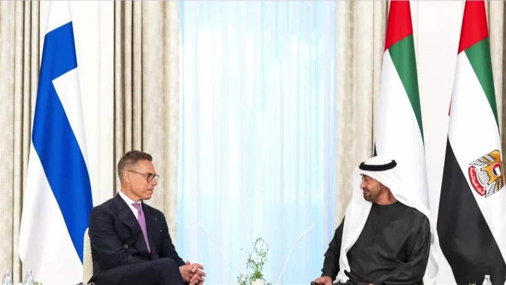 رئيس الدولة والرئيس الفنلندي يبحثان علاقات التعاون بين البلدين