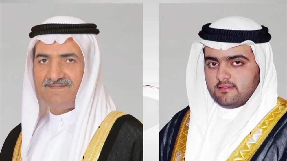 حاكم الفجيرة وولي عهده يعزيان ملك البحرين في وفاة الشيخ إبراهيم بن حمد