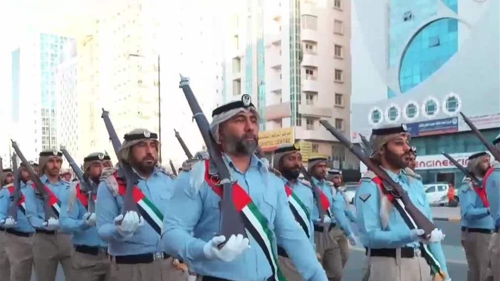 شرطة الفجيرة تنظم عرضا عسكريا بمناسبة عيد الاتحاد ال 54