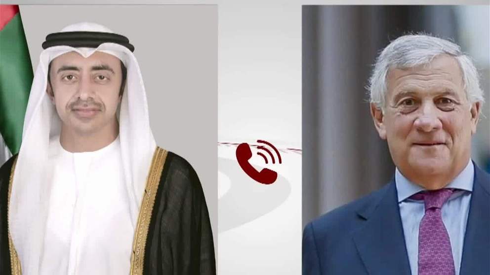 عبدالله بن زايد ونائب رئيس الوزراء وزير الخارجية الايطالي يبحثان هاتفيا العلاقات الاستراتيجية بين البلدين