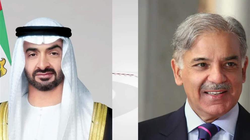 رئيس الدولة ورئيس وزراء باكستان يبحثان علاقات التعاون بين البلدين والتطورات الإقليمية