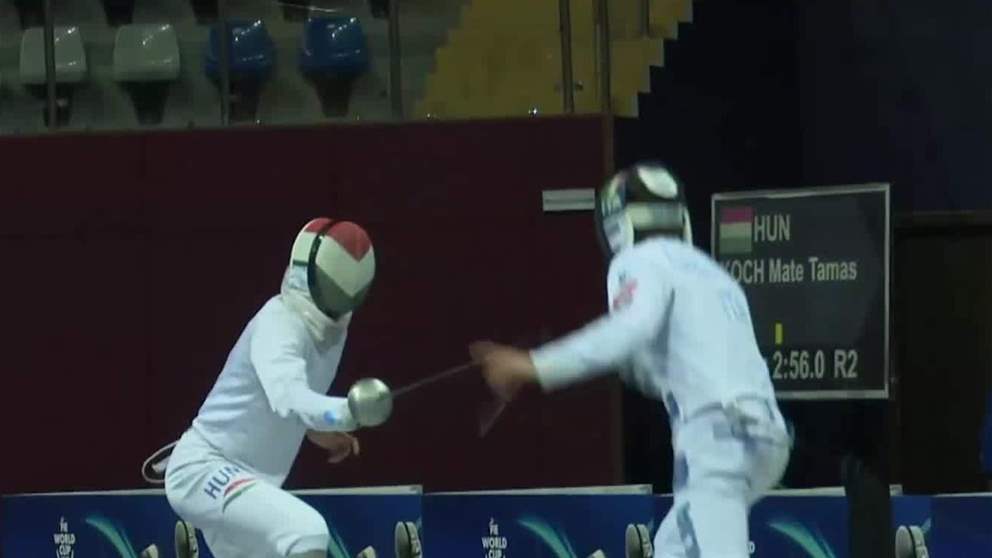 منافسات قوية في بطولة كأس العالم للمبارزة لسلاح الإيبيه في مجمع زايد الرياضي بالفجيرة