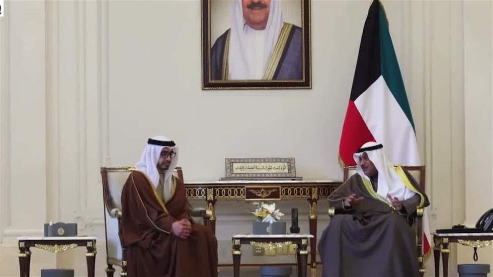 ولي عهد الكويت يستقبل عبدالله بن زايد