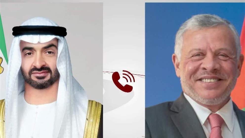 رئيس الدولة وملك الأردن يبحثان هاتفياً علاقات البلدين والمستجدات في المنطقة