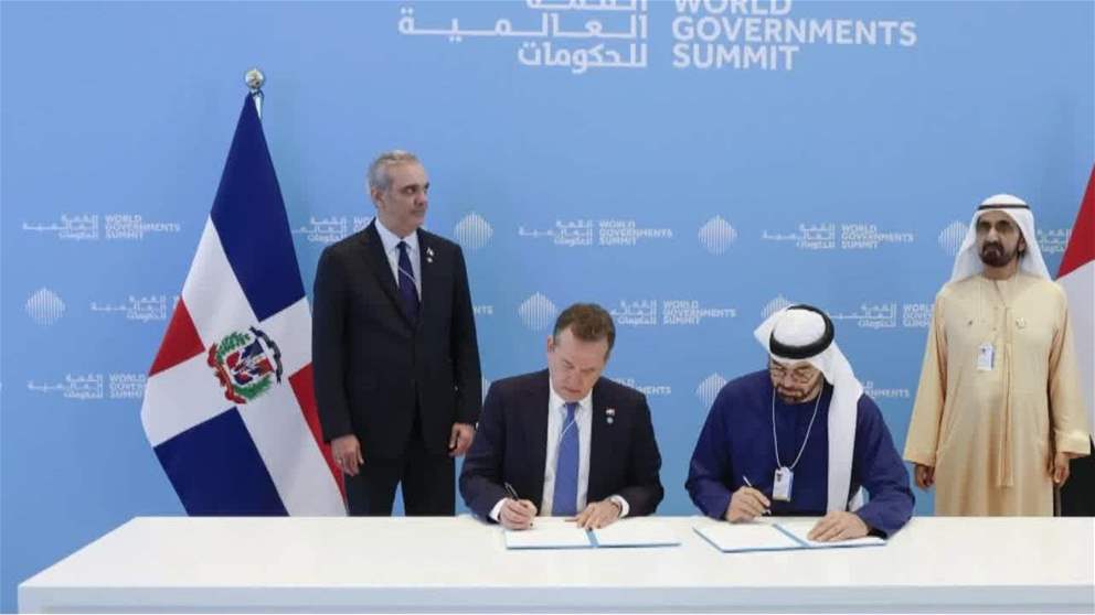 محمد بن راشد ولويس أبي نادر يشهدان الإعلان عن شراكة لتنظيم حوار القمة العالمية للحكومات في دول أمريكا اللاتينية والكاريبي في الدومينيكان