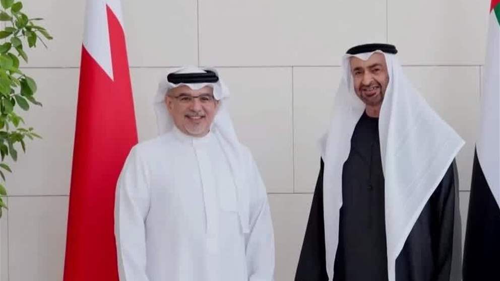 رئيس الدولة يستقبل ولي عهد البحرين