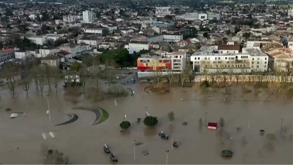 فيضانات عارمة تضرب جنوب غرب فرنسا بعد فيضان نهر الغارون