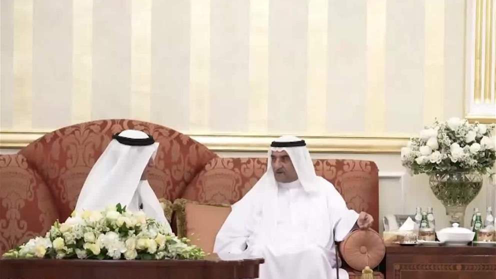 حمد الشرقي يستقبل المهنئين بشهر رمضان بحضور ولي العهد