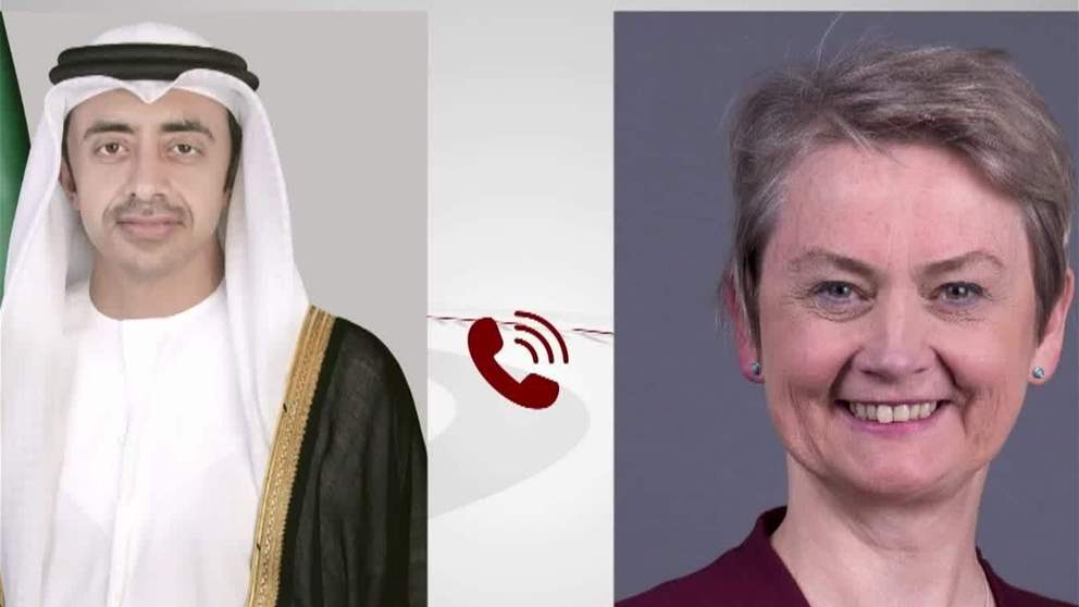 عبدالله بن زايد ووزيرة خارجية بريطانيا يبحثان هاتفياً العلاقات الثنائية بين البلدين