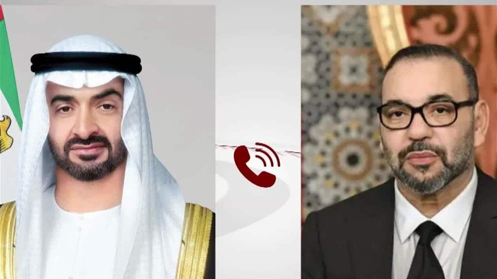 رئيس الدولة وملك المغرب يتبادلان خلال اتصال هاتفي التهاني بمناسبة شهر رمضان المبارك