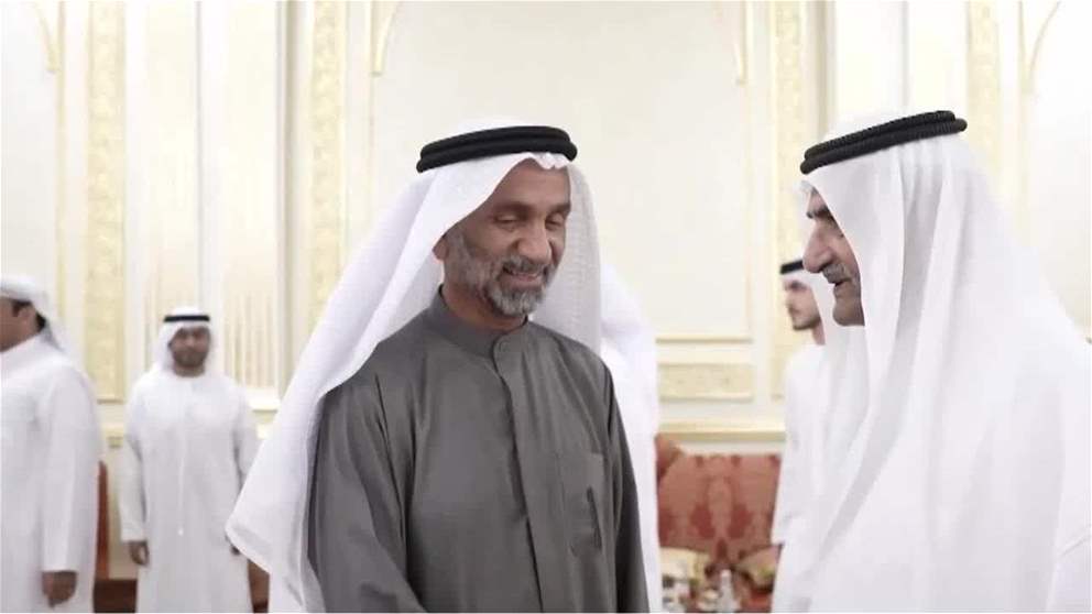 حمد الشرقي يستقبل المهنئين بشهر رمضان بحضور ولي عهد الفجيرة