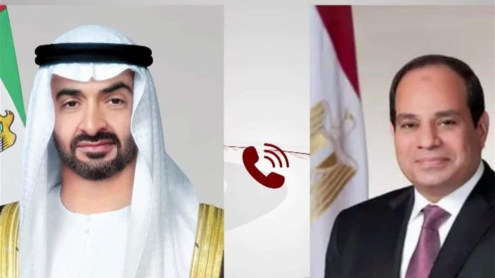 خلال اتصال مع رئيس الدولة .. الرئيس المصري يدين الاعتداءات الايرانية على الامارات وعدد من الدول العربية