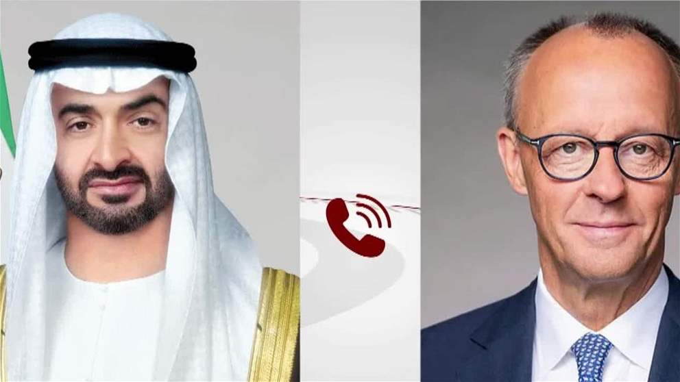 رئيس الدولة يتلقى اتصالاً هاتفياً من المستشار الألماني بحثا خلاله التطورات في المنطقة