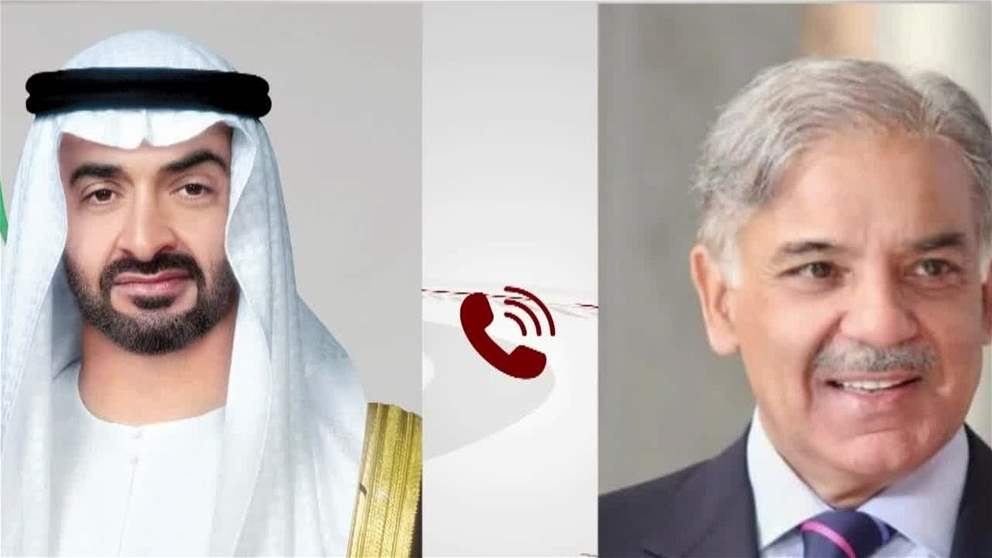 رئيس الدولة يتلقى اتصالاً هاتفياً من رئيس وزراء باكستان