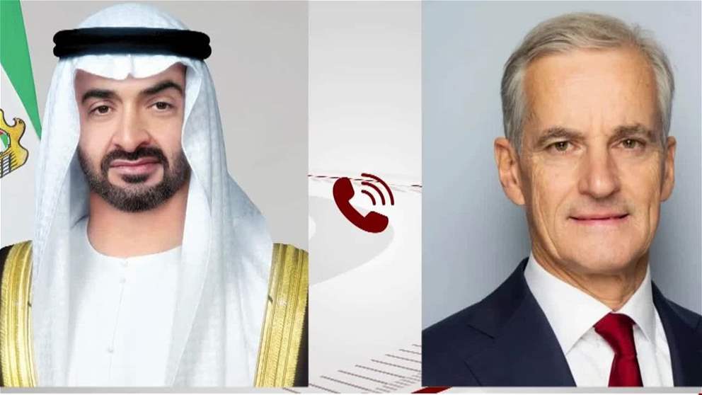 رئيس الدولة ورئيس وزراء النرويج يبحثان تداعيات التطورات الإقليمية