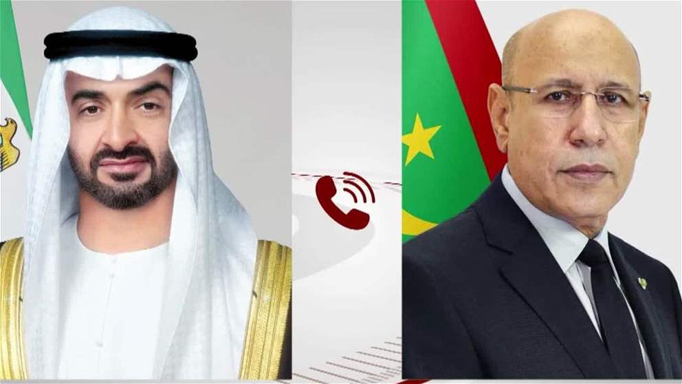 خلال اتصال هاتفي مع رئيس الدولة.. الرئيس الموريتاني يؤكد التضامن مع الإمارات إثر الاعتداءات الإيرانية على أراضيها