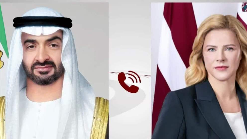 رئيس الدولة يتلقى اتصالاً هاتفياً من رئيسة وزراء لاتفيا أدانت خلاله الاعتداءات الإيرانية التي استهدفت الإمارات