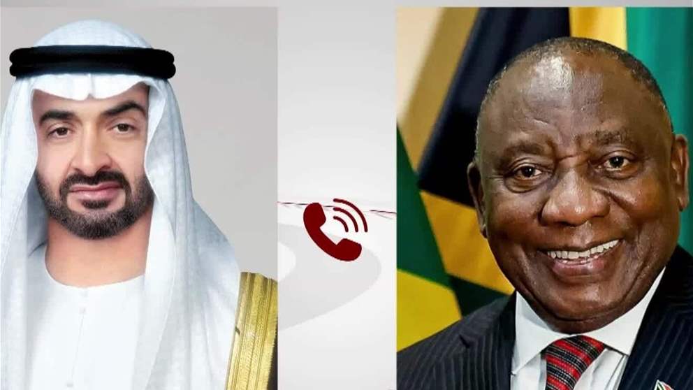 رئيس الدولة يبحث هاتفياً مع رئيس جنوب أفريقيا التصعيد العسكري الذي تشهده المنطقة وتداعياته 