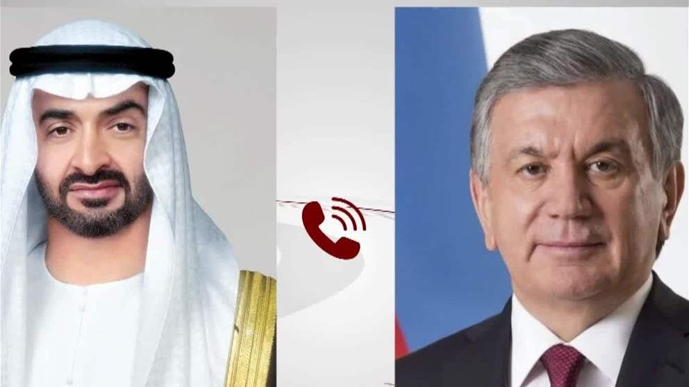 رئيس الدولة يتلقى اتصالا هاتفيا من الرئيس الأوزبكي أكد خلاله التضامن مع الإمارات إثر الاعتداءات الإيرانية على أراضيها
