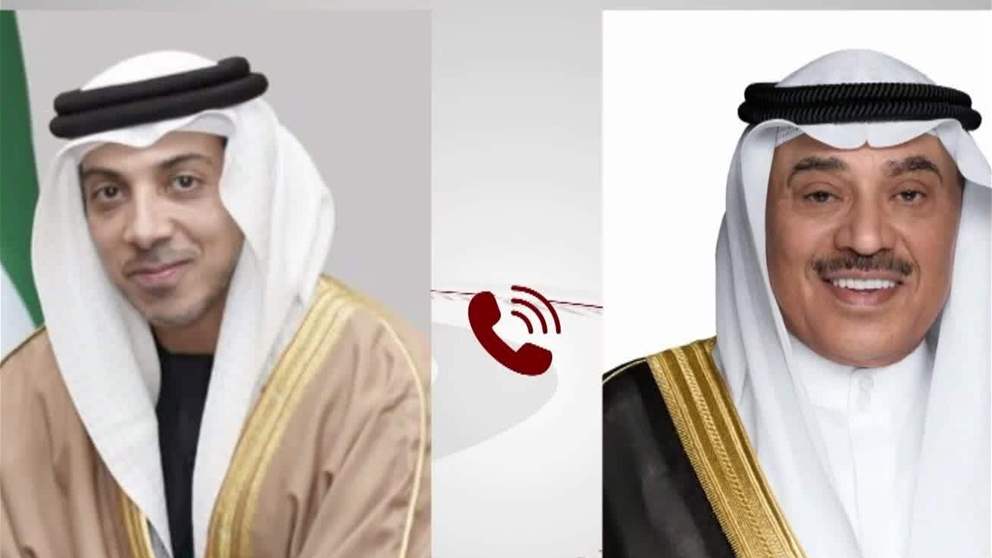 منصور بن زايد وولي عهد الكويت يبحثان هاتفيا تطورات المنطقة