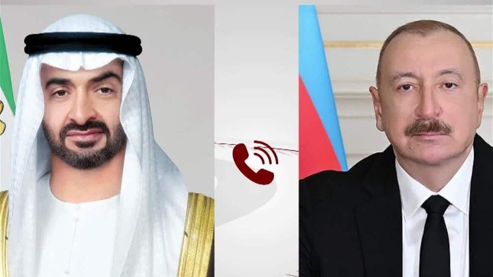 رئيس الدولة يجري اتصالاً هاتفياً مع رئيس أذربيجان أدان خلاله الاعتداءات الإيرانية التي استهدفت أراضيها