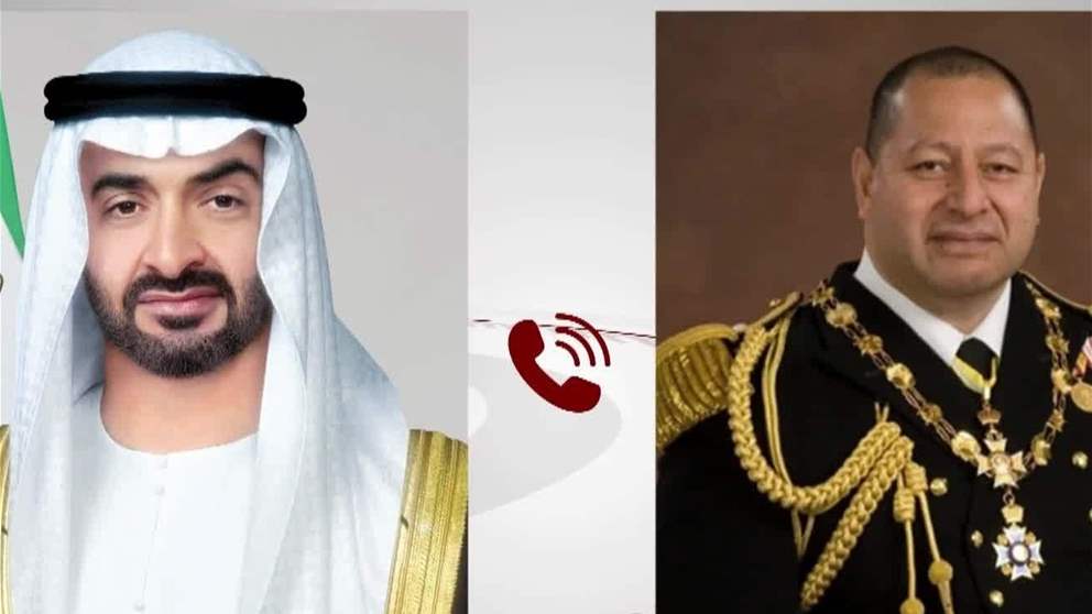 رئيس الدولة يتلقى اتصالاً هاتفياً من ملك مملكة تونغا استنكر خلاله الاعتداءات الإيرانية على أراضي الإمارات