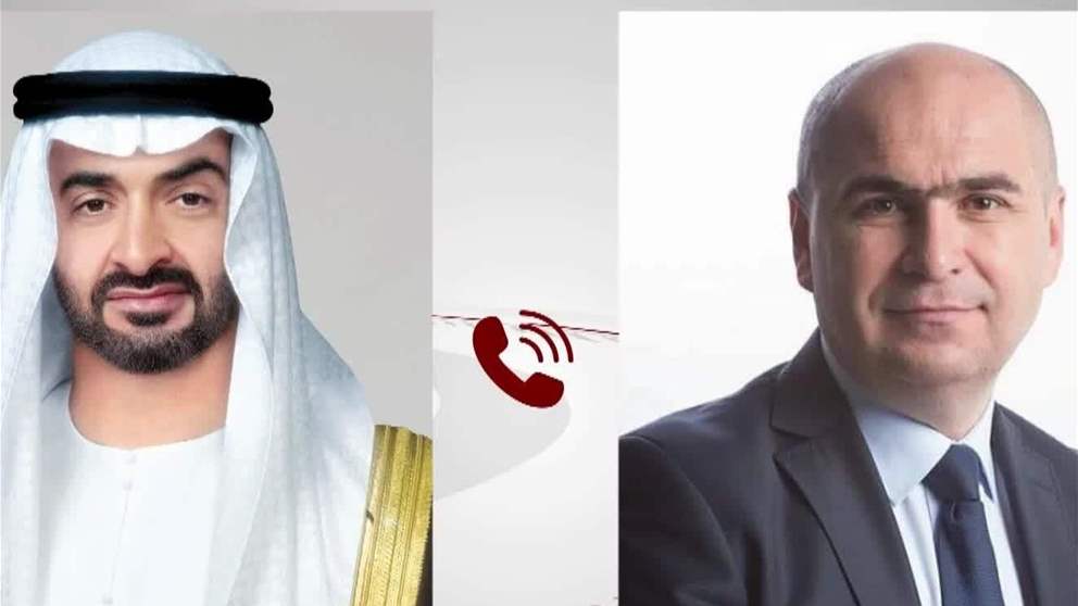 رئيس الدولة يتلقى اتصالا هاتفيا من رئيس وزراء رومانيا بحثا خلاله تطورات المنطقة وتداعياتها على الامن ةالاستقرار الاقليميين