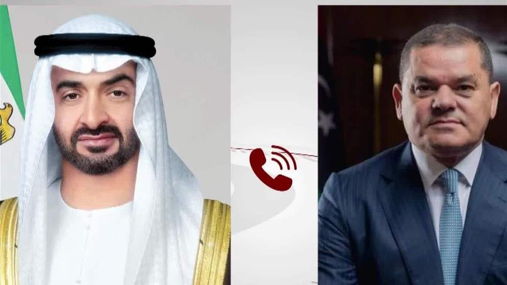 رئيس الدولة يتلقى اتصالاً هاتفياً من رئيس حكومة الوحدة الوطنية أكد خلاله تضامن ليبيا مع الإمارات إثر الاعتداءات الإيرانية على أراضيها