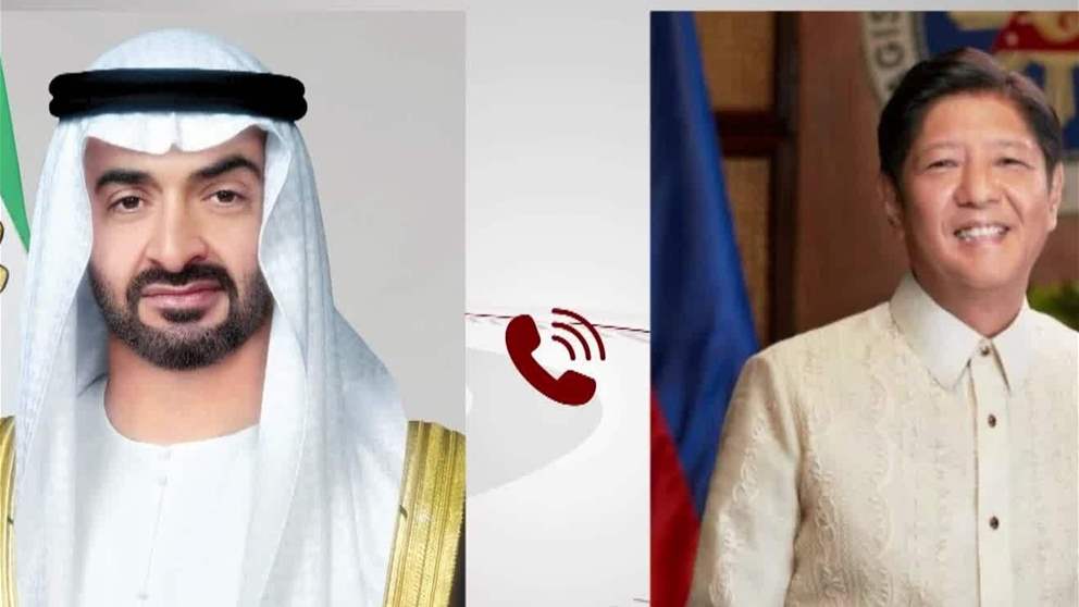 رئيس الدولة يتلقى اتصالاً هاتفياً من الرئيس الفلبيني بحثا خلاله التطورات التي تشهدها المنطقة وتداعياتها على أمنها واستقرارها