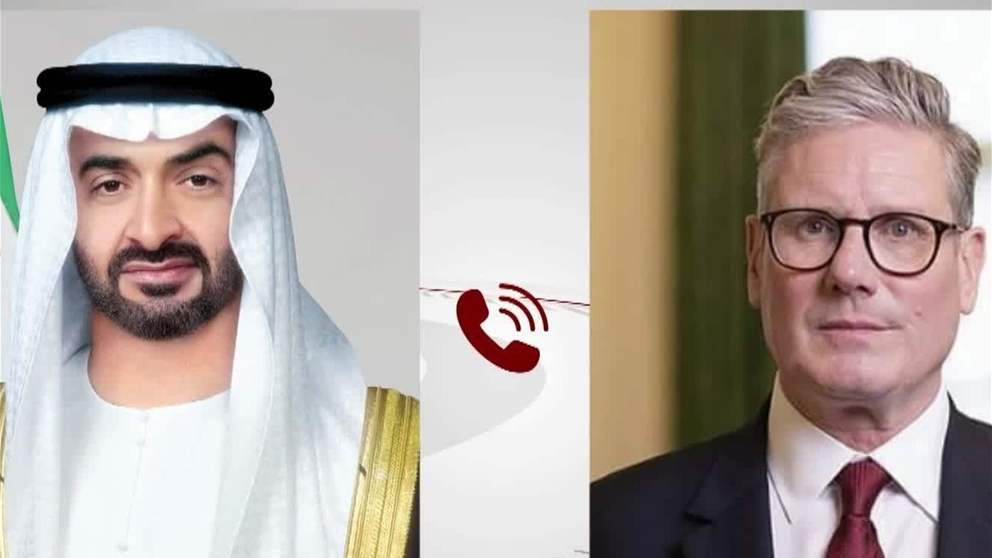 رئيس الدولة ورئيس الوزراء البريطاني يبحثان هاتفيا تداعيات التطورات التي تشهدها المنطقة على الامن والاستقرار فيها