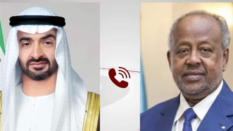 خلال اتصال هاتفي مع رئيس الدولة..رئيس جيبوتي يدين الاعتداءات الإيرانية على أراضي الإمارات وعدد من الدول الشقيقة-