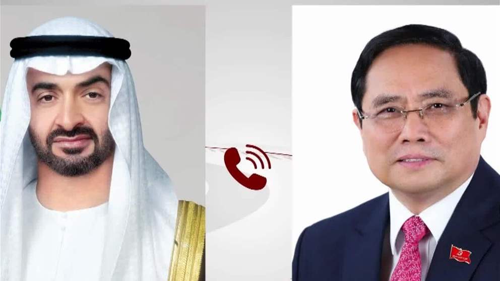 رئيس الدولة يتلقى اتصالاً هاتفياً من رئيس وزراء فيتنام أدان خلاله الاعتداءات الإيرانية على أراضي دولة الإمارات