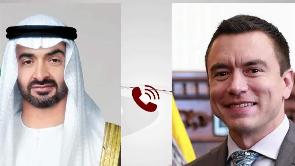 أكد تضامن بلده مع الإمارات.. رئيس الدولة يتلقى اتصالاً هاتفياً من رئيس الإكوادور