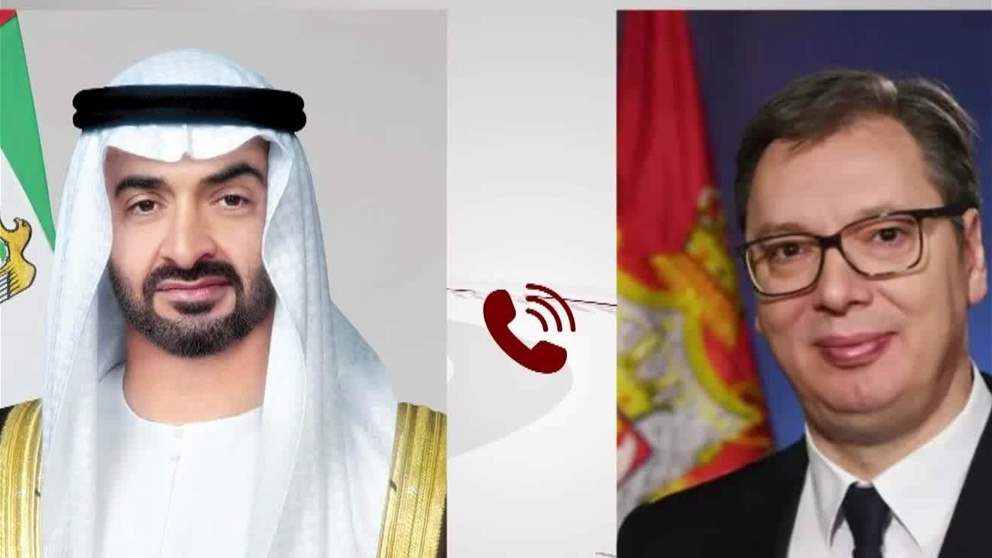 رئيس الدولة والرئيس الصربي يبحثان هاتفيا التطورات الاقليمية وتداعياتها على الامن والاستقرار في المنطقة