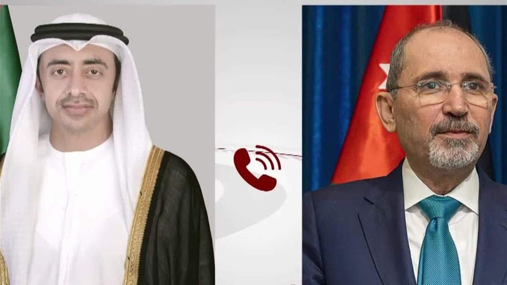 عبدالله بن زايد يتلقى خلال اتصال هاتفي تعازي نائب رئيس الوزراء وزير الخارجية الأردني في استشهاد اثنين من منتسبي القوات المسلحة